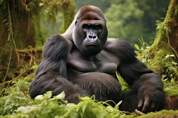 Obraz premium Gorilla gorilla wildlife monkey.