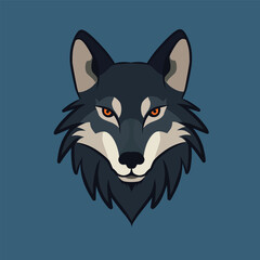wolf head illustration