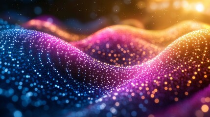 Digital art of quantum computing, featuring a glowing grid of qubits interacting in real-time, illustrating the rapid computational power of quantum systems