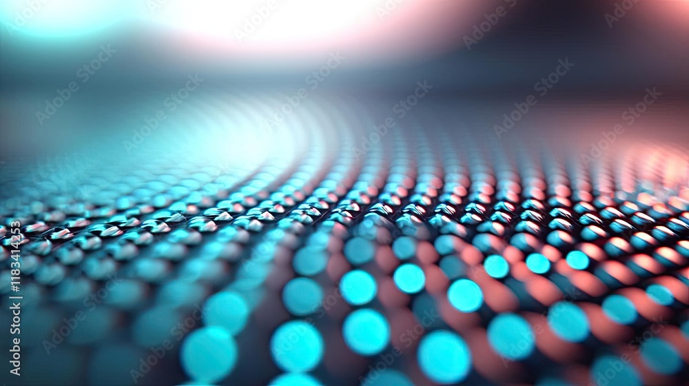 Poster dots abstract background concept. abstract close-up of glowing dots on a textured surface, showcasin
