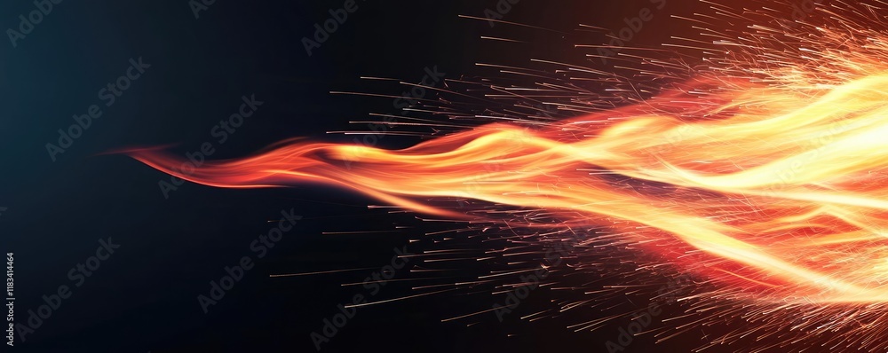 Aufkleber fire abstract background idea. dynamic flames with vivid colors, illustrating energy and motion in a