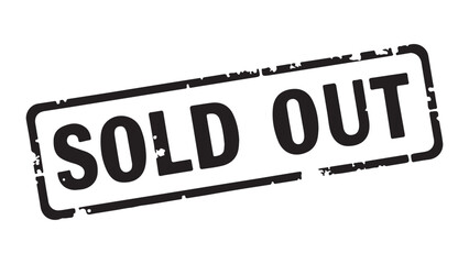 "SOLD OUT" stamp in black text on a white background.