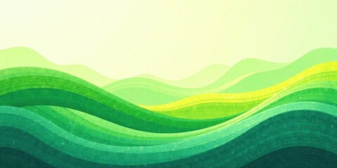 Obraz premium Serene Green Hillscape An Abstract Nature Background Illustration