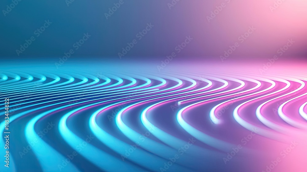 Poster floor abstract background concept. vibrant waves of blue and pink create a mesmerizing abstract patt