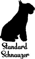 Standard Schnauzer.svg dog silhouette, dog, dog breeds, logo, vector, love me love my dog, silhouette, i love my dog, animal, illustration, icon, sign, design, black, symbol, pet, love

