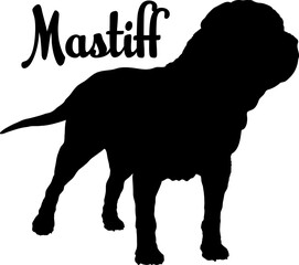 Mastiff.svg dog silhouette, dog, dog breeds, logo, vector, love me love my dog, silhouette, i love my dog, animal, illustration, icon, sign, design, black, symbol, pet, love

