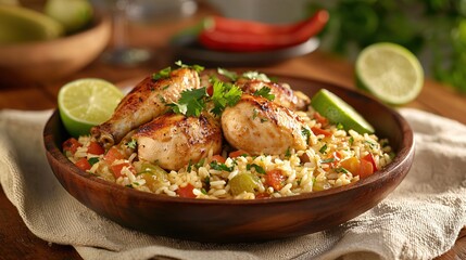 Delicious Grilled Chicken with Rice and Vegetables A Vibrant and Flavorful Meal