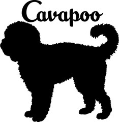 Cavapoo.svg dog silhouette, dog, dog breeds, logo, vector, love me love my dog, silhouette, i love my dog, animal, illustration, icon, sign, design, black, symbol, pet, love

