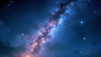 The Milky Way galaxy portrayed with exquisite light trails, emphasizing the marvels of the cosmos