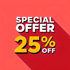 Naklejka premium A red background with white text that says 