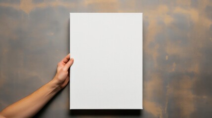 Fototapeta premium Mock-Up Canvas Template for 8x10