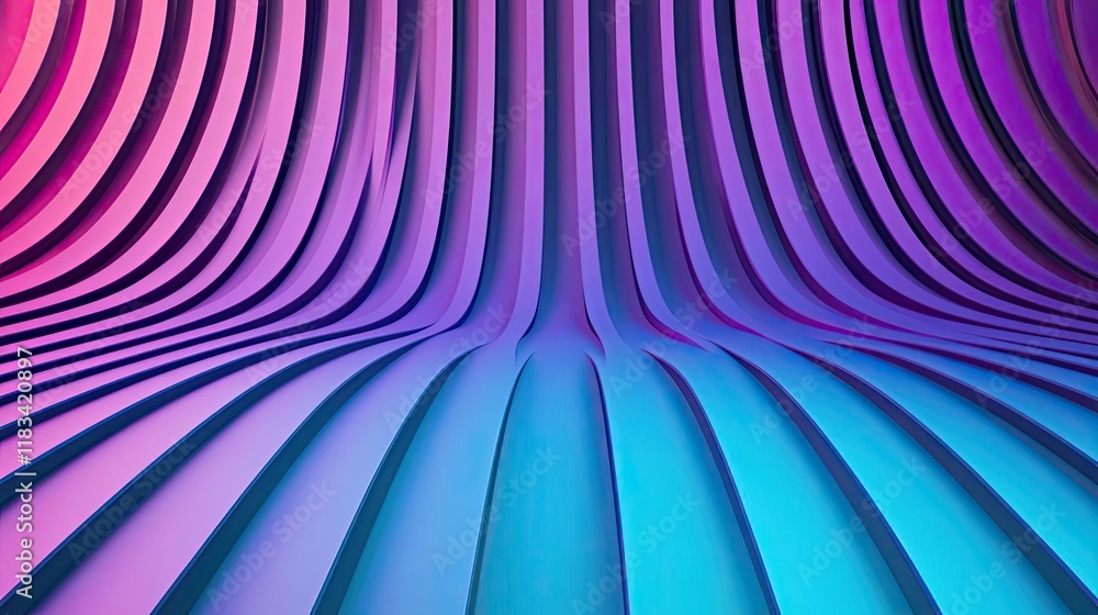 Poster floor abstract background concept. vibrant abstract waves in shades of pink and blue create a dynami