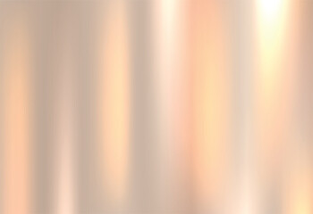 Gold metal stainless steel surface realistic with reflection abstract background. Brushed texture steel, aluminum for luxury frame, ribbon, wallpapers, coin and label. Elegant light and shine vector
