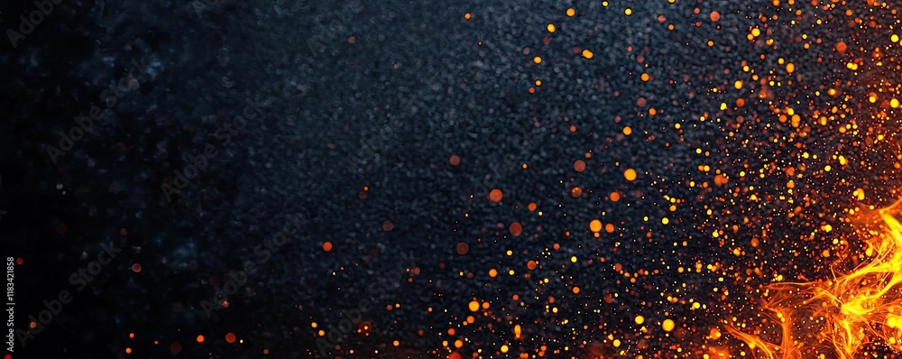 Poster fire abstract background idea. a dramatic visual of flames and sparks creating a mesmerizing fiery b