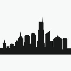 cityscape buildings isolated icon