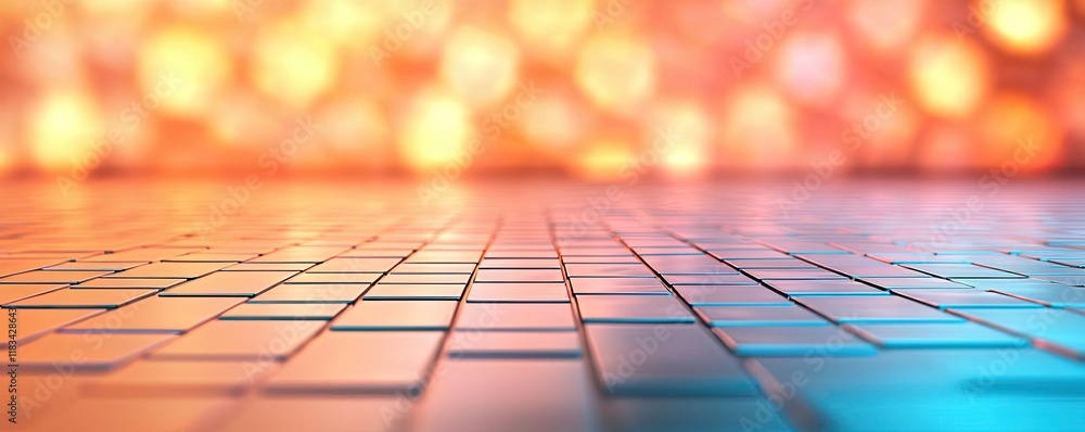 Poster floor abstract background concept. a vibrant, colorful abstract background with a tiled floor effect