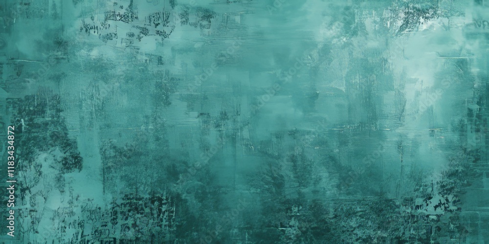 Poster cyan concrete background featuring a vintage color texture, creating a striking visual appeal. this 