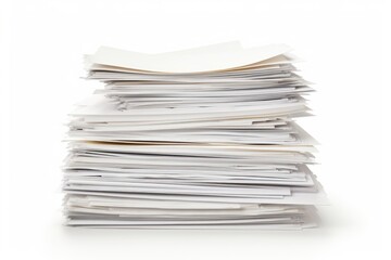 Document paper white white background.