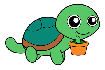 Obraz premium tortoise with a turtle