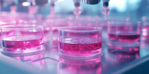 Cell culture methods showcased in a medical laboratory setting highlight the significance of cell culture in advancing medicine and understanding cellular processes within the field.