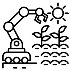 modern farm single icon