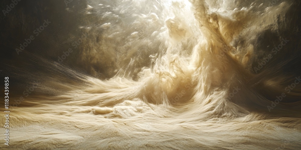 Poster the background of dim light creates an impression of limitless energy flowing upward. this flour set