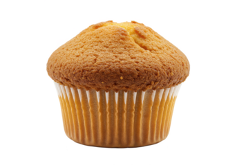 Muffin isolated on white background, no depth of field, sharp.