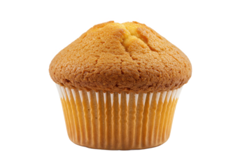 Muffin isolated on white background, no depth of field, sharp.