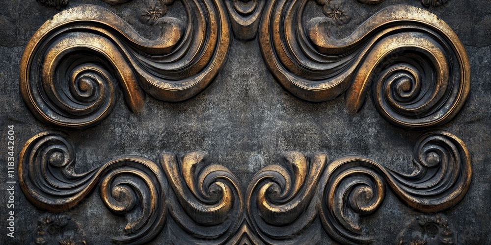 Poster ancient ornament background showcasing intricate designs and textures, perfect for enhancing various