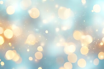 Obraz premium Abstract blue and gold bokeh background.