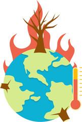 Global Warming Illustration