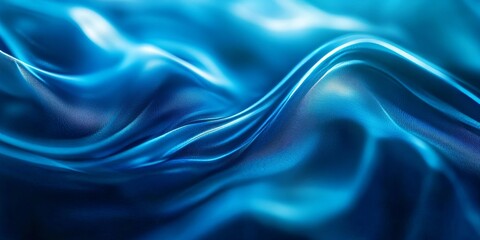 Obraz premium Abstract blue cyan background featuring a blurred texture, creating a soft focus effect. This abstract blue cyan design evokes a sense of glamour with its bright and vibrant hues.