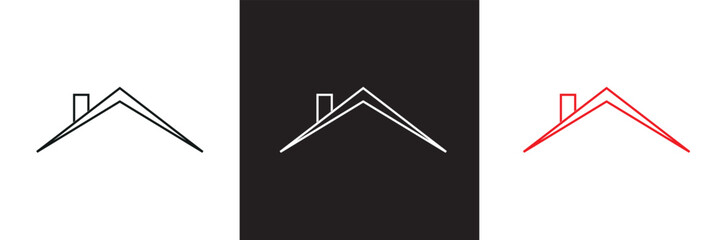 House or home roof icon. house top vector .  isolated on white and black background. vector illustration. EPS 10 © KD Vector Studio