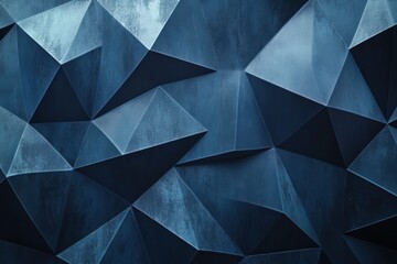 Dark blue geometric textured wall background