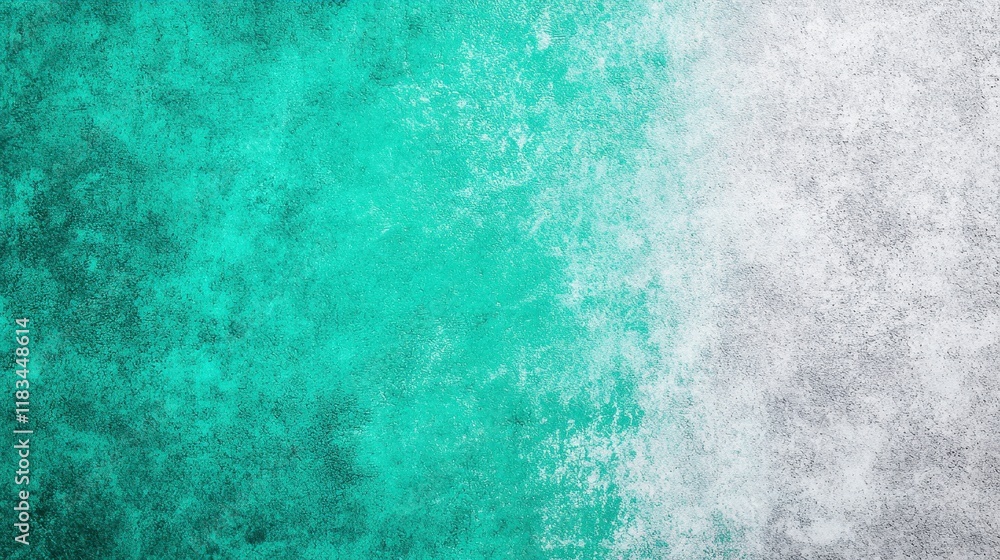 Poster textured abstract background featuring a soft gradient from vibrant aqua to subtle gray, ideal for v