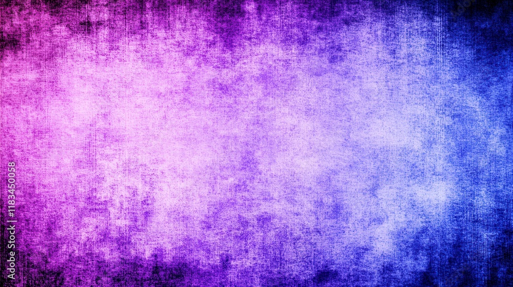 Poster abstract textured background with a gradient blend of purple and blue tones, creating a visually str