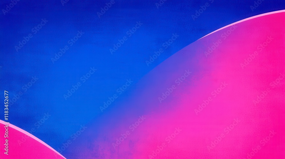 Poster abstract geometric pattern with vibrant blue and pink gradients creating a dynamic and modern backdr