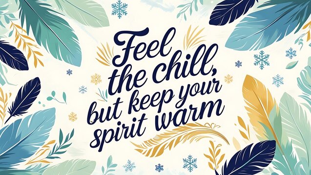 Feel the chill but keep your spirit warm