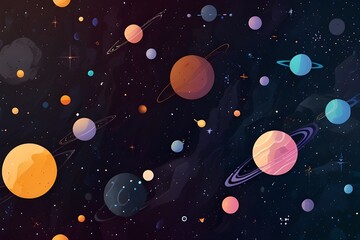 Vector space background . Generative AI