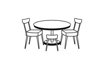 two chairs and table