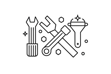 set of tools for construction