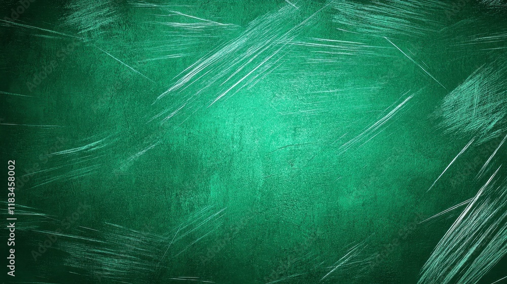 Poster textured green surface with faint scratches and marks, ideal for background or design projects