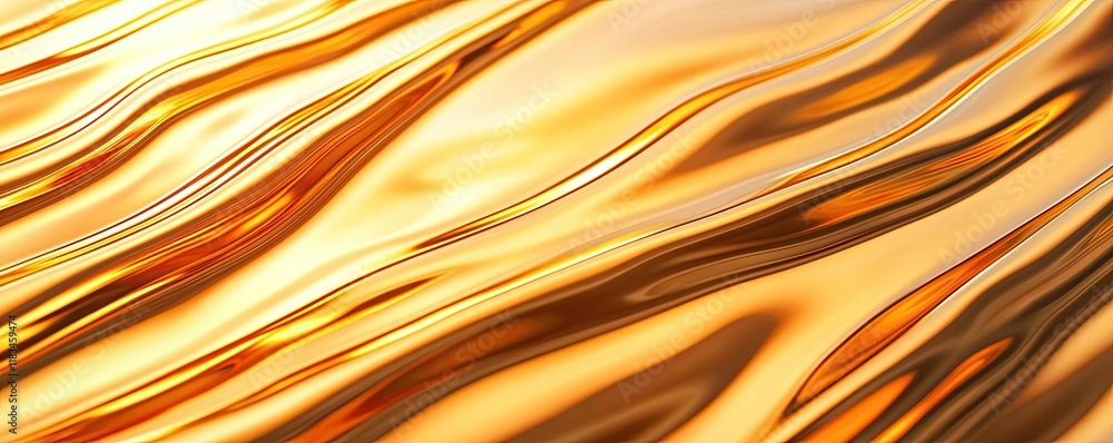 Poster gold abstract background idea. abstract golden wave texture with fluid motion and shine for artistic