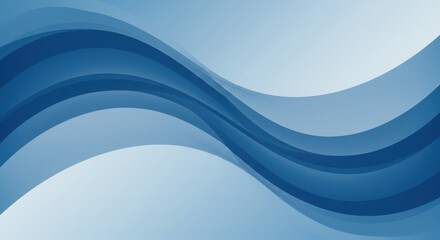 A modern abstract design with smooth blue waves and gradient tones, Abstract, smooth, transparent, blue, wave design element. Blue wave. Wave of blue movement curve of a smoky flow.