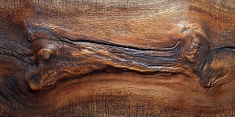 Naklejka premium Close up view showcasing the texture of old wood board, highlighting the unique and intricate details of the wood board s surface, perfect for conveying rustic charm and natural beauty.