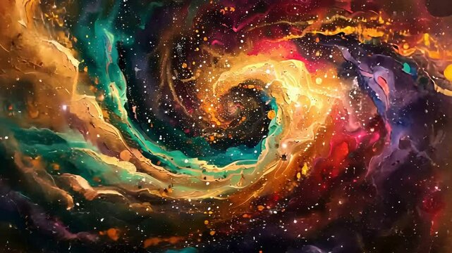 Spiral cosmos background.
