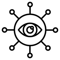 Obraz premium Network Monitoring icon