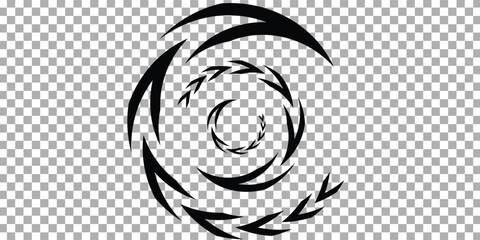 High resolution Dynamic moving arrow symbol isolated on transparent background.