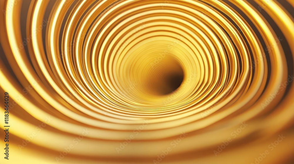 Poster gold abstract background idea. abstract golden spiral creates a mesmerizing visual effect and depth 