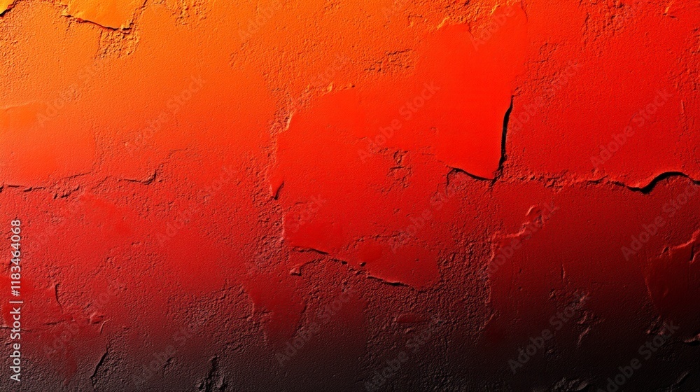 Poster vibrant textured abstract background with a gradient of fiery orange and deep black, perfect for cre